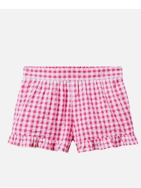 Janie and Jack Girls Infant Toddler Gingham Shorts Hot Pink Check 3T Baby Girl